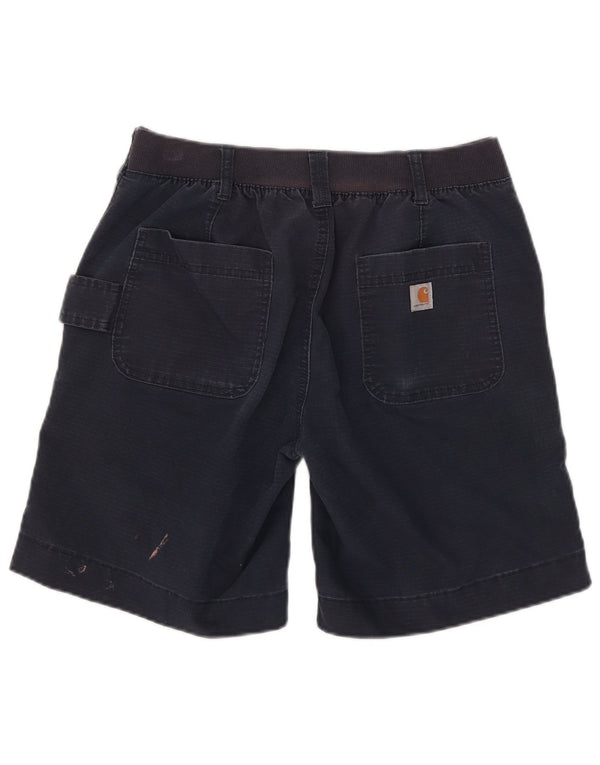 Carhartt Womens Original Fit Chino Shorts US 10 Large W32 Navy Blue Cotton