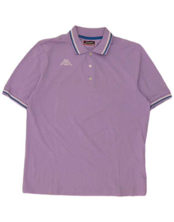 Kappa herre poloshirt Medium lilla bomuld
