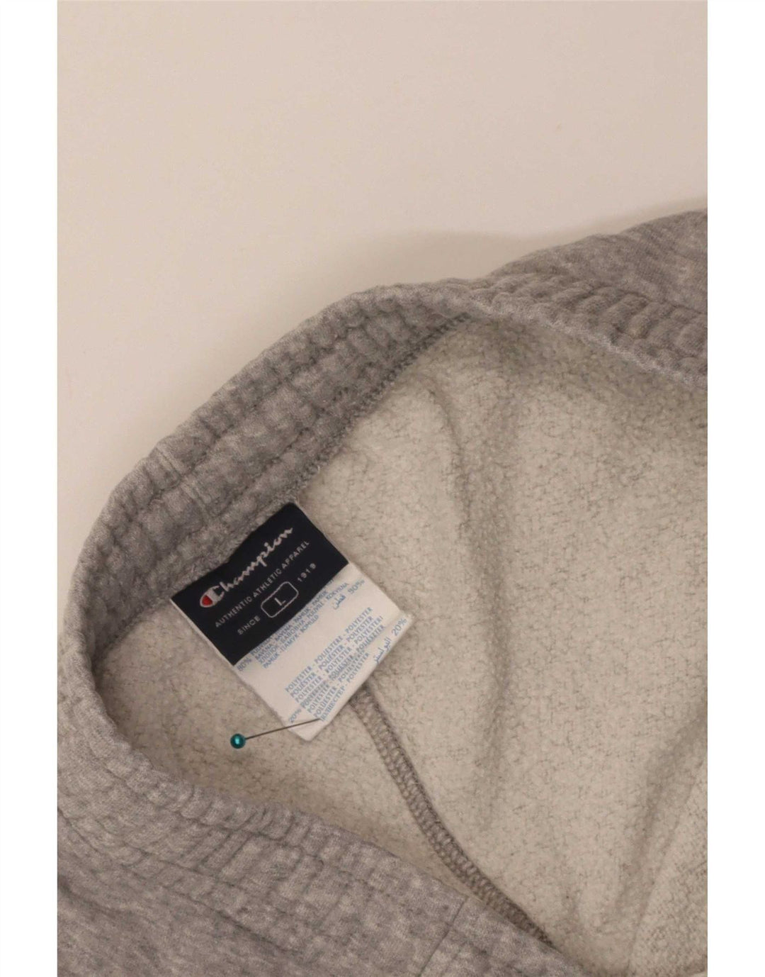 Champion Mens Tracksuit Trousers Large Grey Cotton
