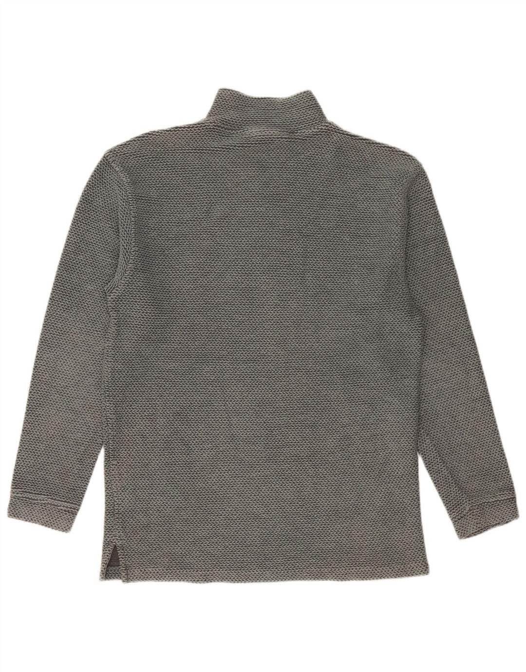 Weird Fish Mens Zip Neck Sweatshirt Jumper Medium Green Cotton