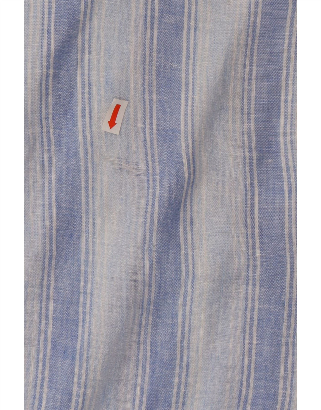 Harmont & Blaine Mens Shirt Large Blue Striped Linen