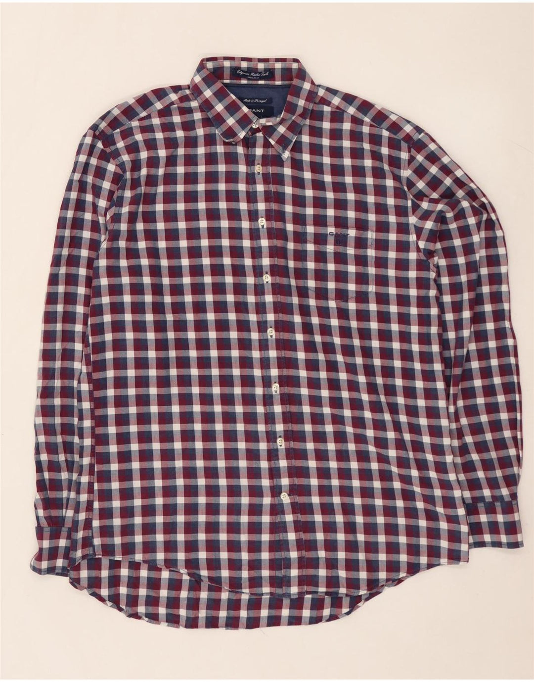 GANT Mens Regular Fit Flannel Shirt XL Multicoloured Check Cotton
