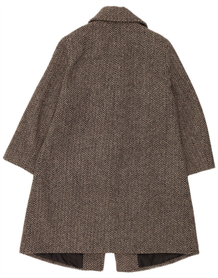 Cappotto Donna Conbipel IT 46 Large Grigio Lana Check