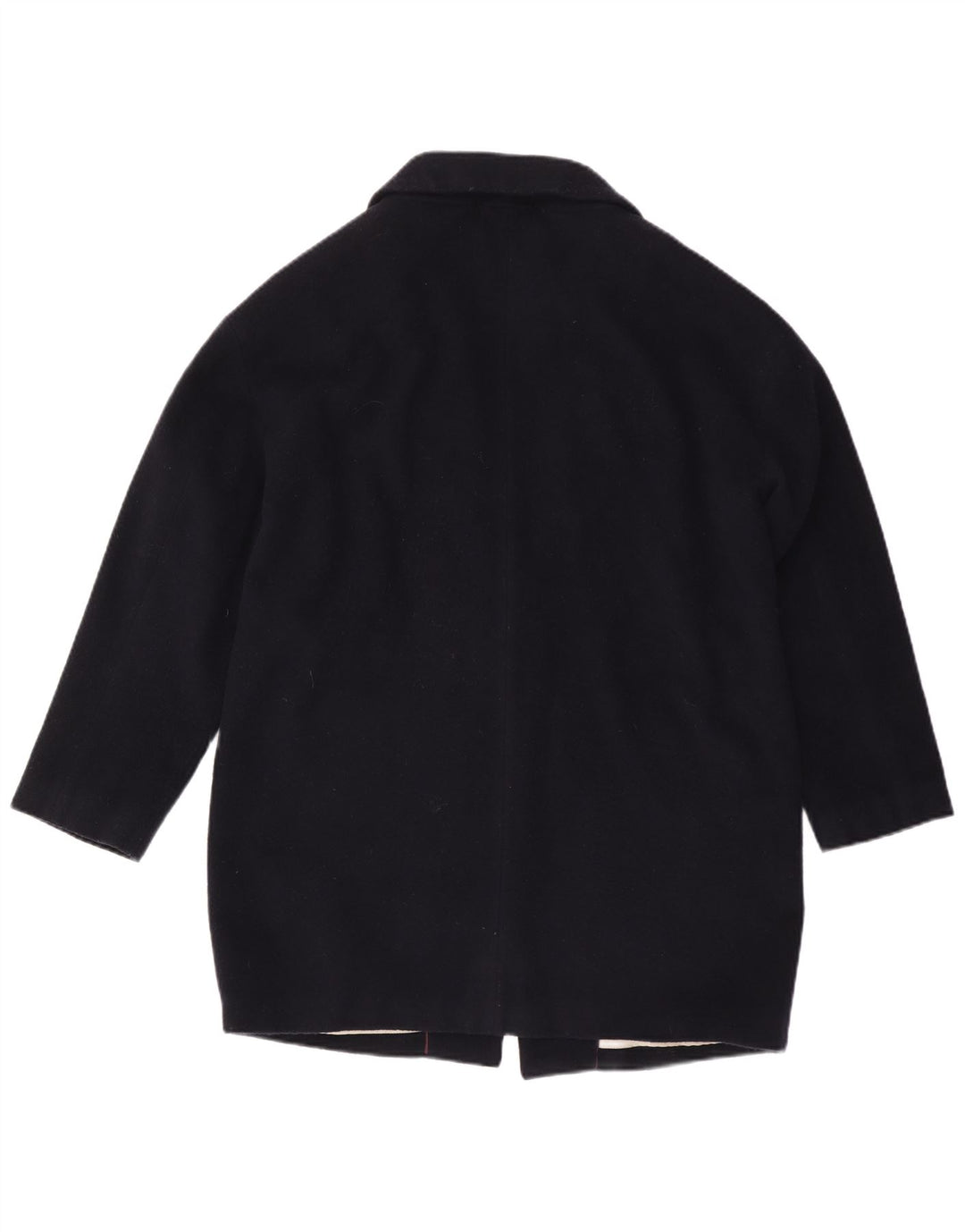 CREW CLOTHING Dameoverfrakke UK 14 Stor marineblå uld
