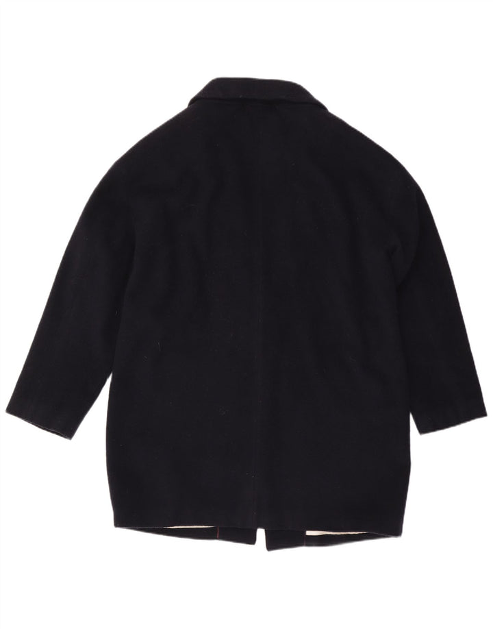 CREW CLOTHING Dameoverfrakke UK 14 Stor marineblå uld