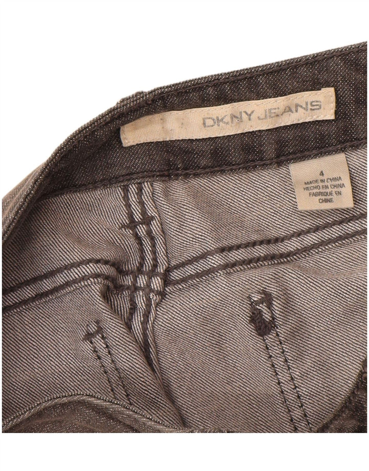 Dkny Womens Slim Jeans US 4 Small W28 L30 Grey Cotton