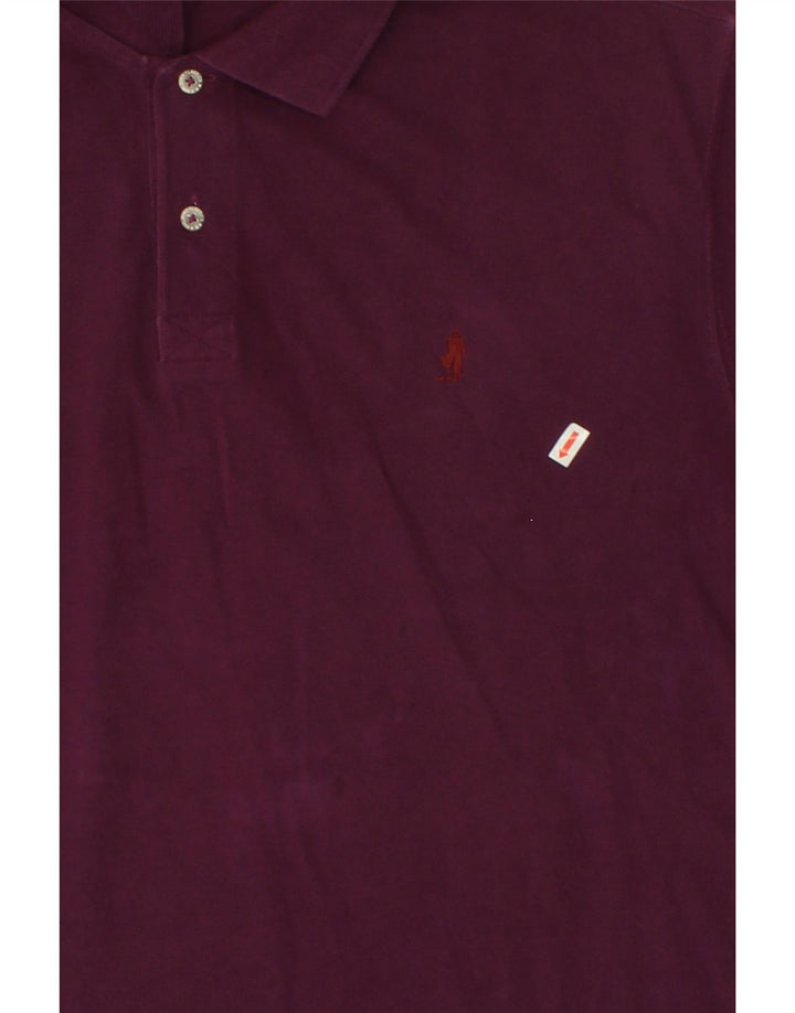 MARLBORO CLASSICS Mens Polo Shirt 2XL Purple Cotton
