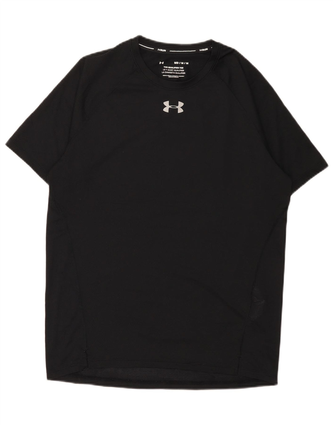 Under Armour Mens T-Shirt Top Medium Black Polyester