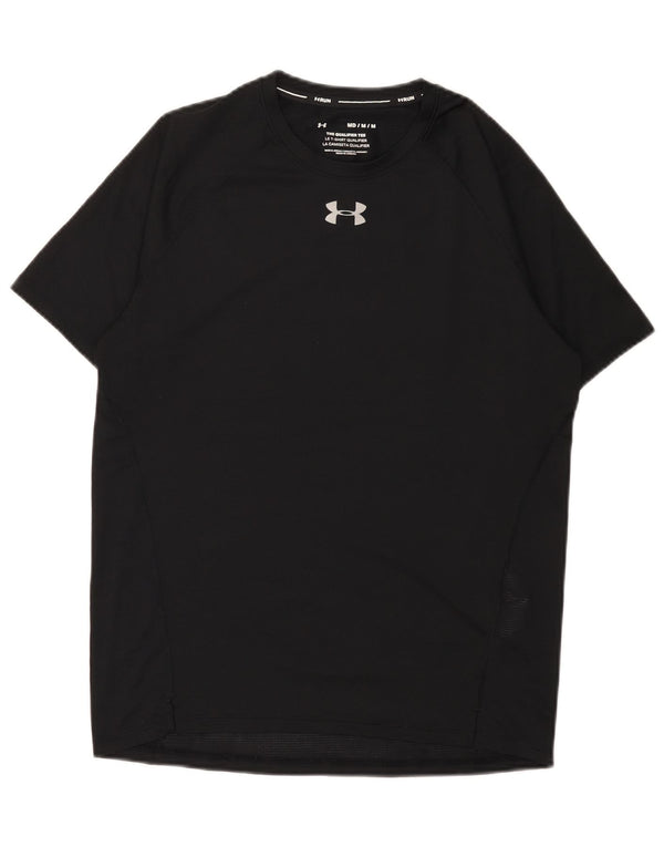 Under Armour Mens T-Shirt Top Medium Black Polyester
