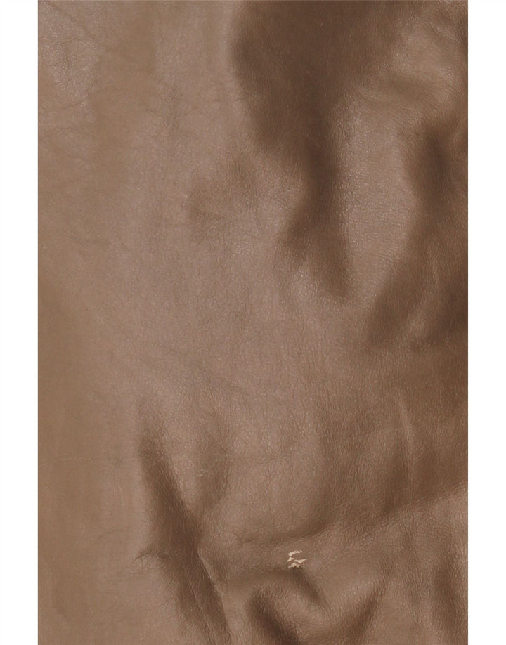 Vintage Mens Leather Jacket IT 50 Large Brown