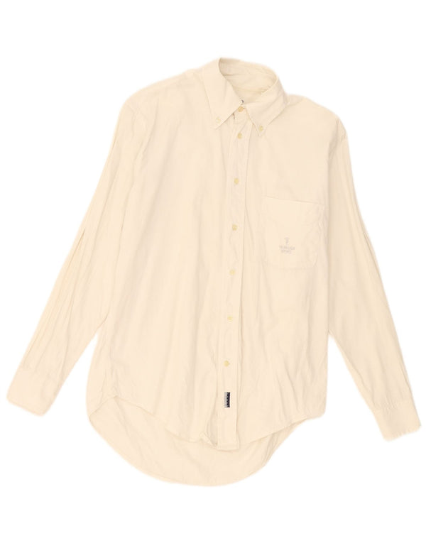 Camisa masculina Trussardi pequena branca