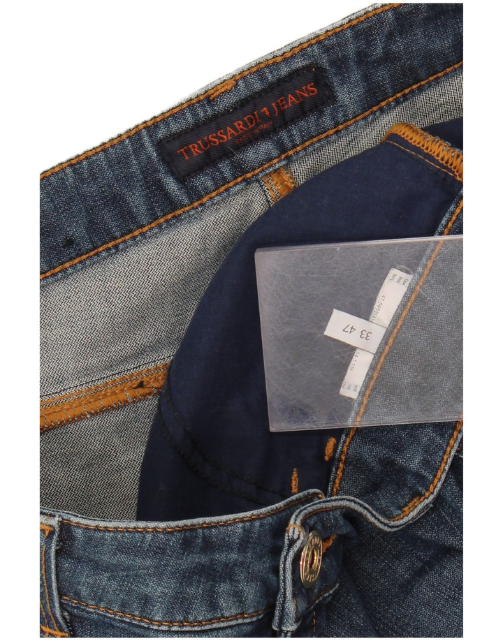 Trussardi Damen Slim Jeans W33 L32 Blau