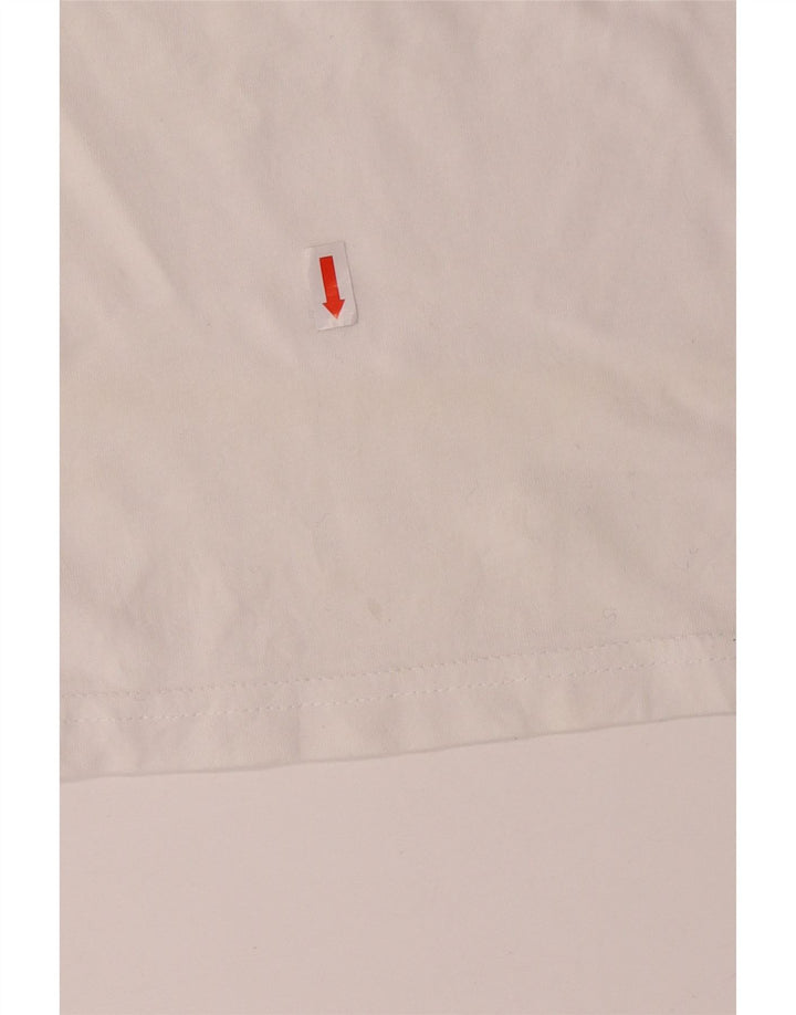 VANS Mens Classic Fit Graphic T-Shirt Top Small White Cotton