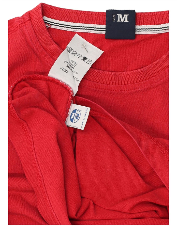 North Sails Mens Graphic T-Shirt Top Medium Red Cotton