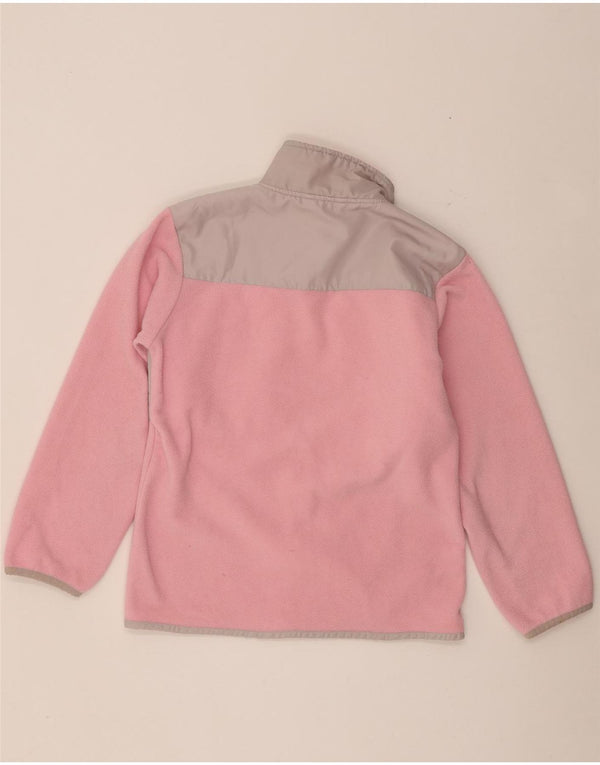 U.S. Polo Assn. Girls Fleece Jacket 14-15 Years Large Pink Colourblock