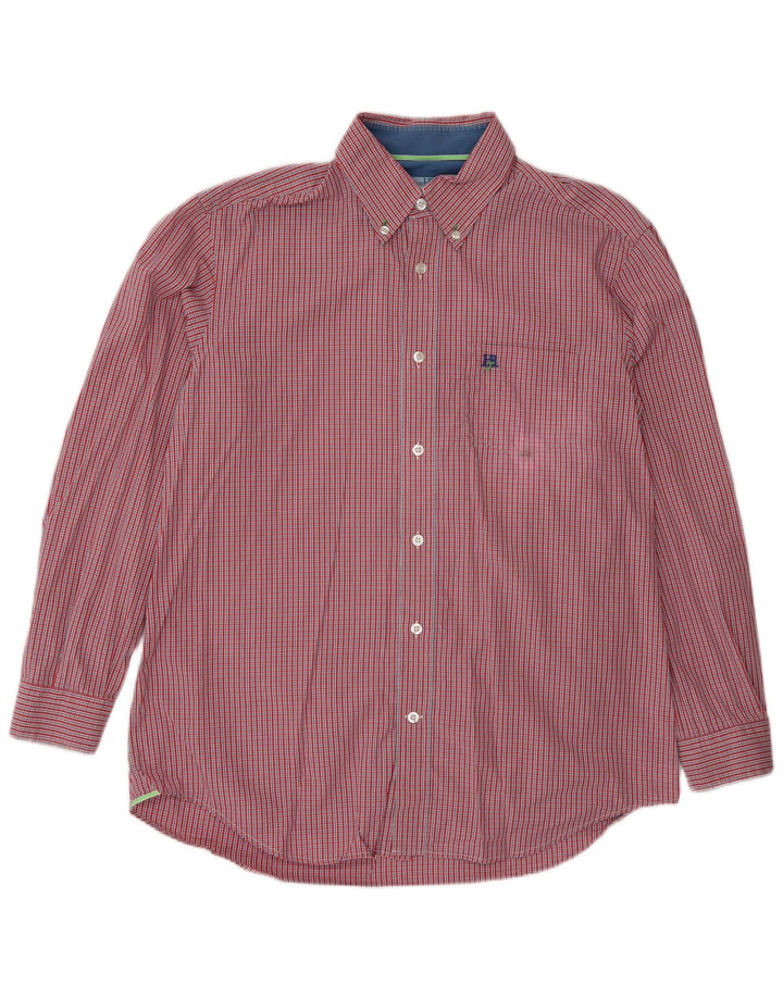 Harmont & Blaine Herreskjorte XL Rød Gingham Bomuld