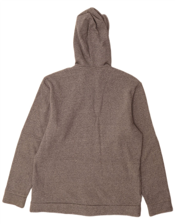 Adidas Mens Zip Hoodie Sweater Large Grey Cotton