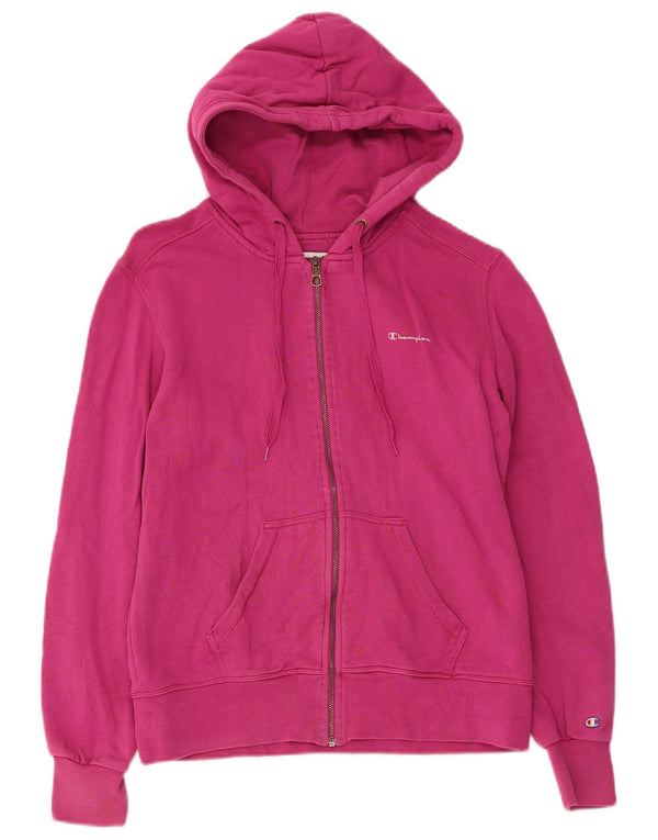 Maglione con cappuccio e zip da donna Champion UK 14 Cotone rosa medio