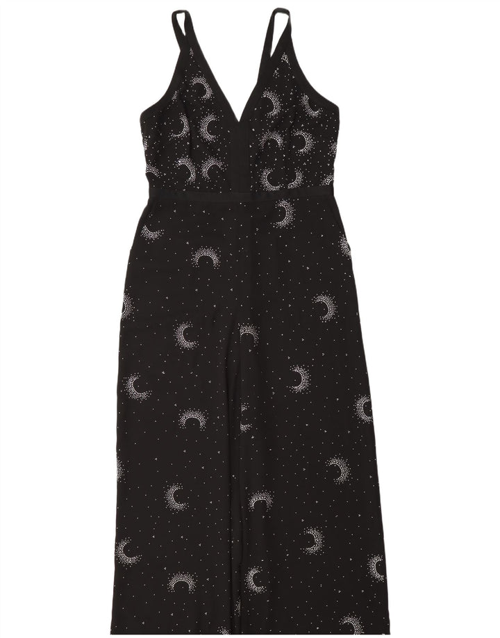 Monsoon γυναικεία αμάνικη φόρμα UK 16 Large Black Spotted Polyester