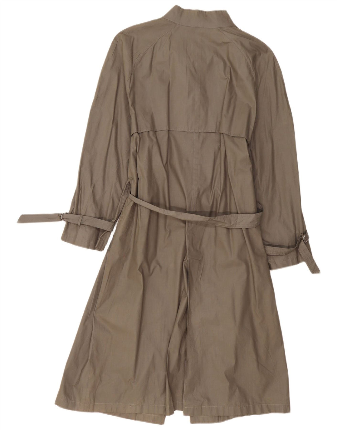VINTAGE Womens Trench Coat UK 14 Medium Grey