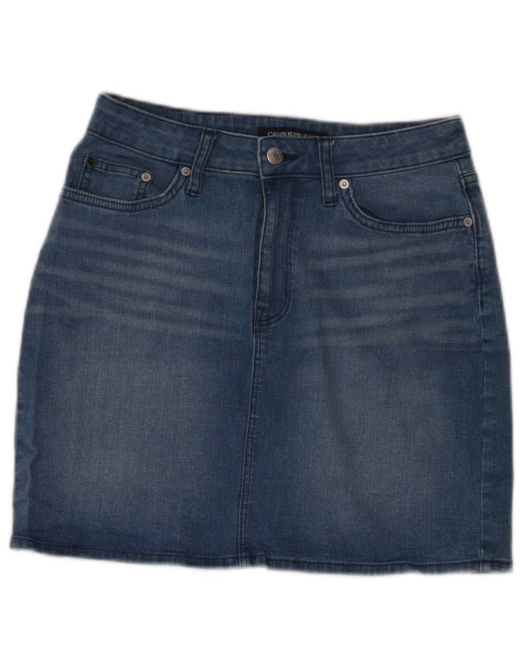 Calvin Klein Γυναικεία Τζιν Φούστα US 8 Medium W28 Μπλε