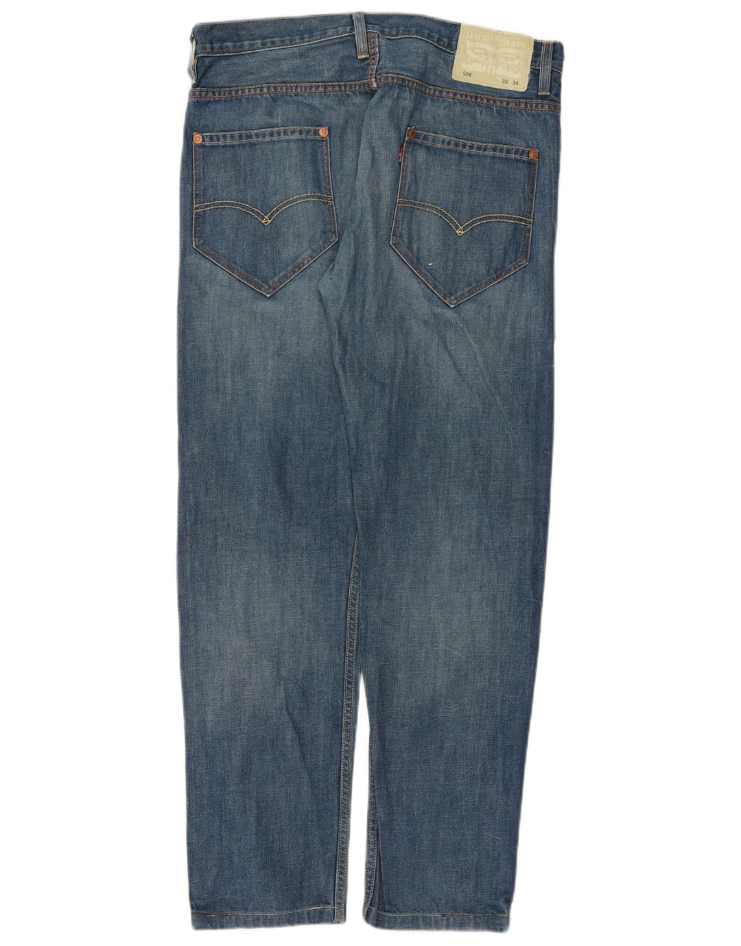 Levi's Mens 508 Slim Jeans W33 L31 Blue Cotton
