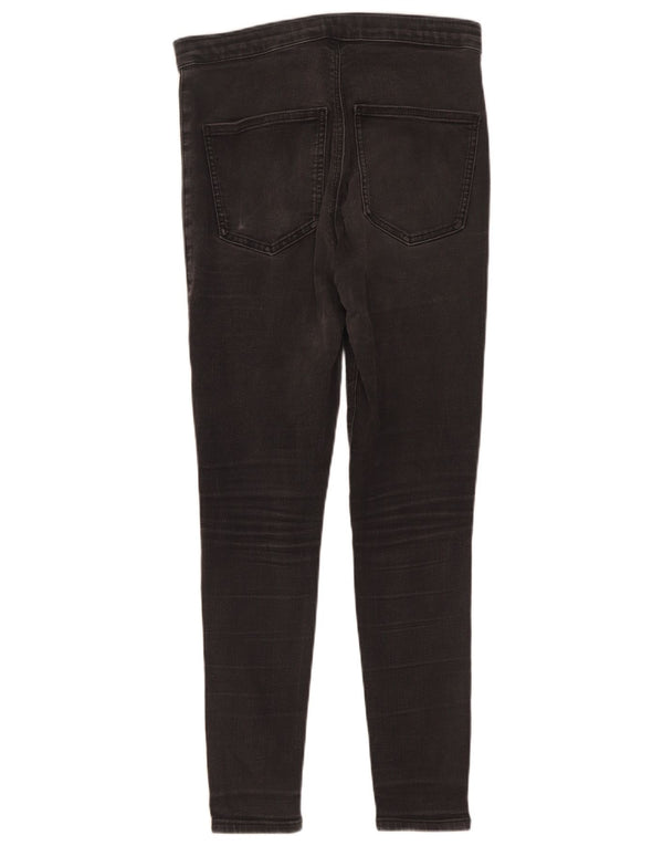 Topshop Womens Joni Distressed Skinny Jeans W32 L30 Grey