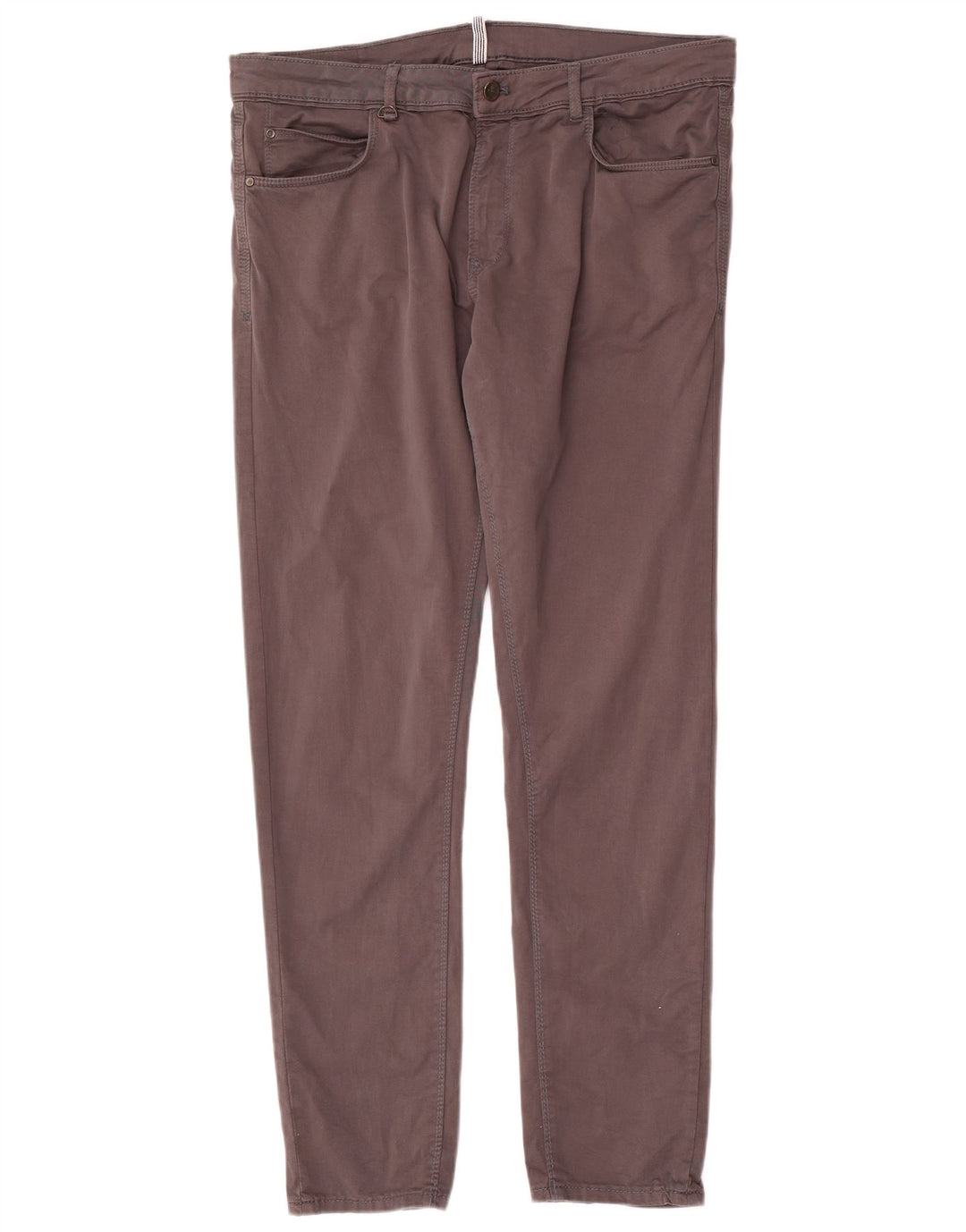 Zara Mens Slim Casual Trousers W36 L31 Grey