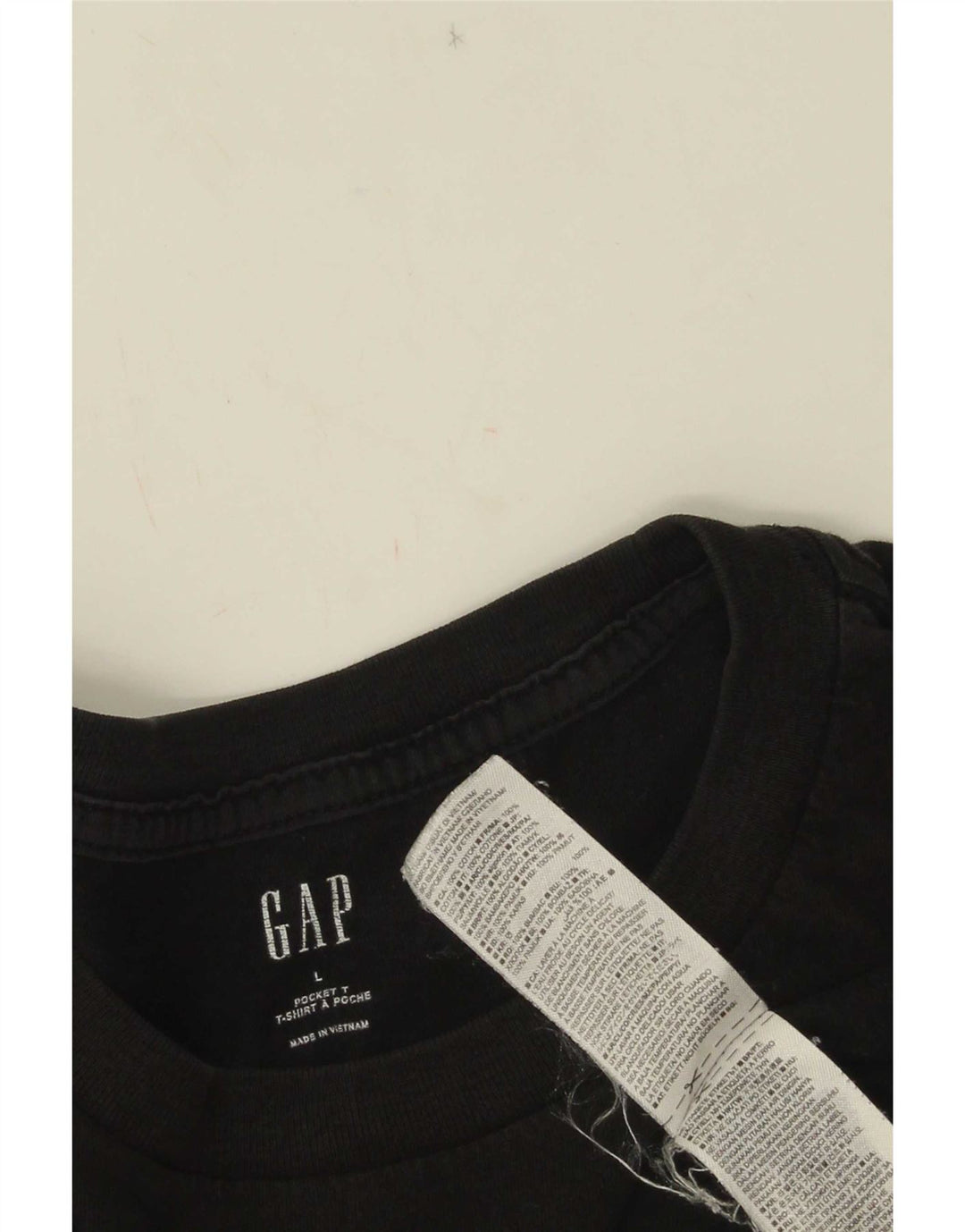 Gap Mens T-Shirt Top Large Black Cotton