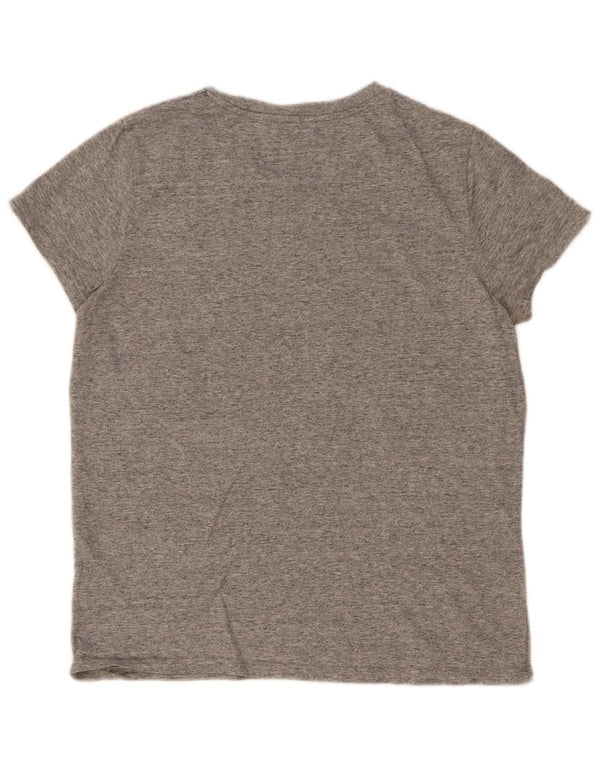 Levi's Dame Grafisk T-Shirt Top UK 12 Medium Grå