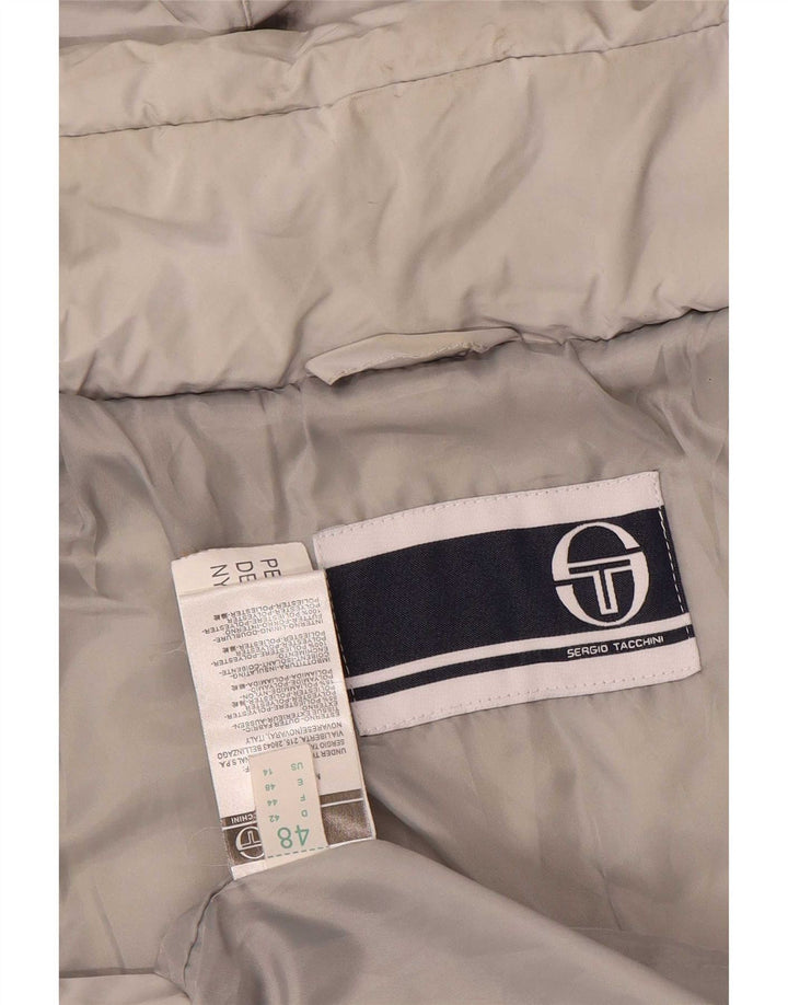 Sergio Tacchini Γυναικείο μπουφάν US 14 XL με γκρι πολυεστέρα με κουκούλα