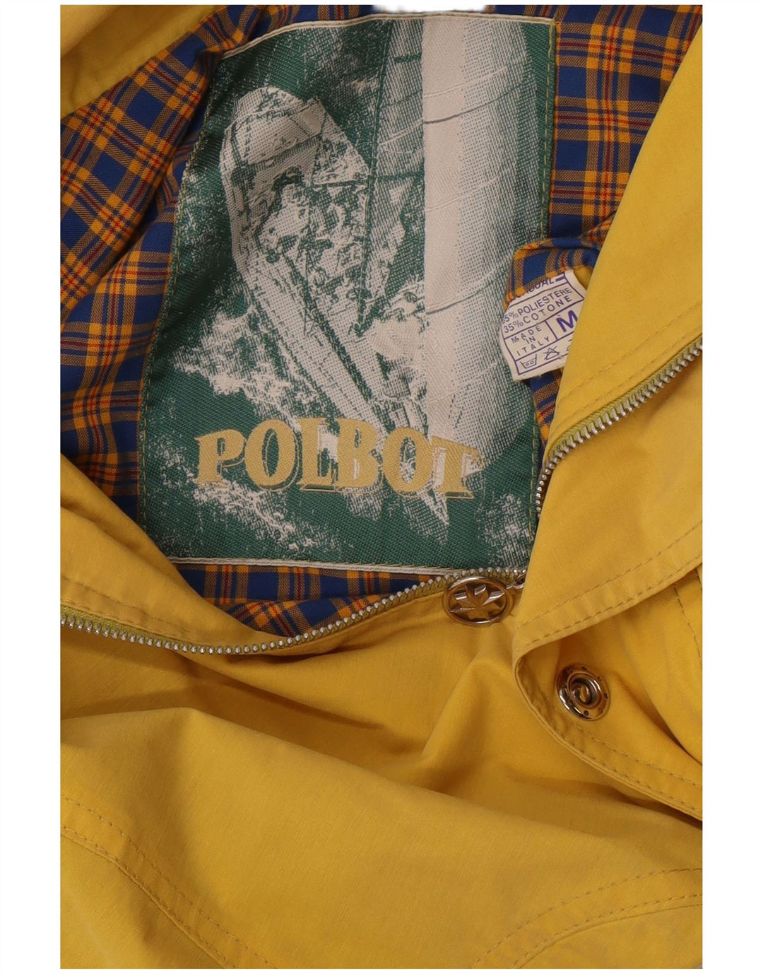 Polbot Regnjakke med hætte til mænd UK 38 Medium Gul Polyester
