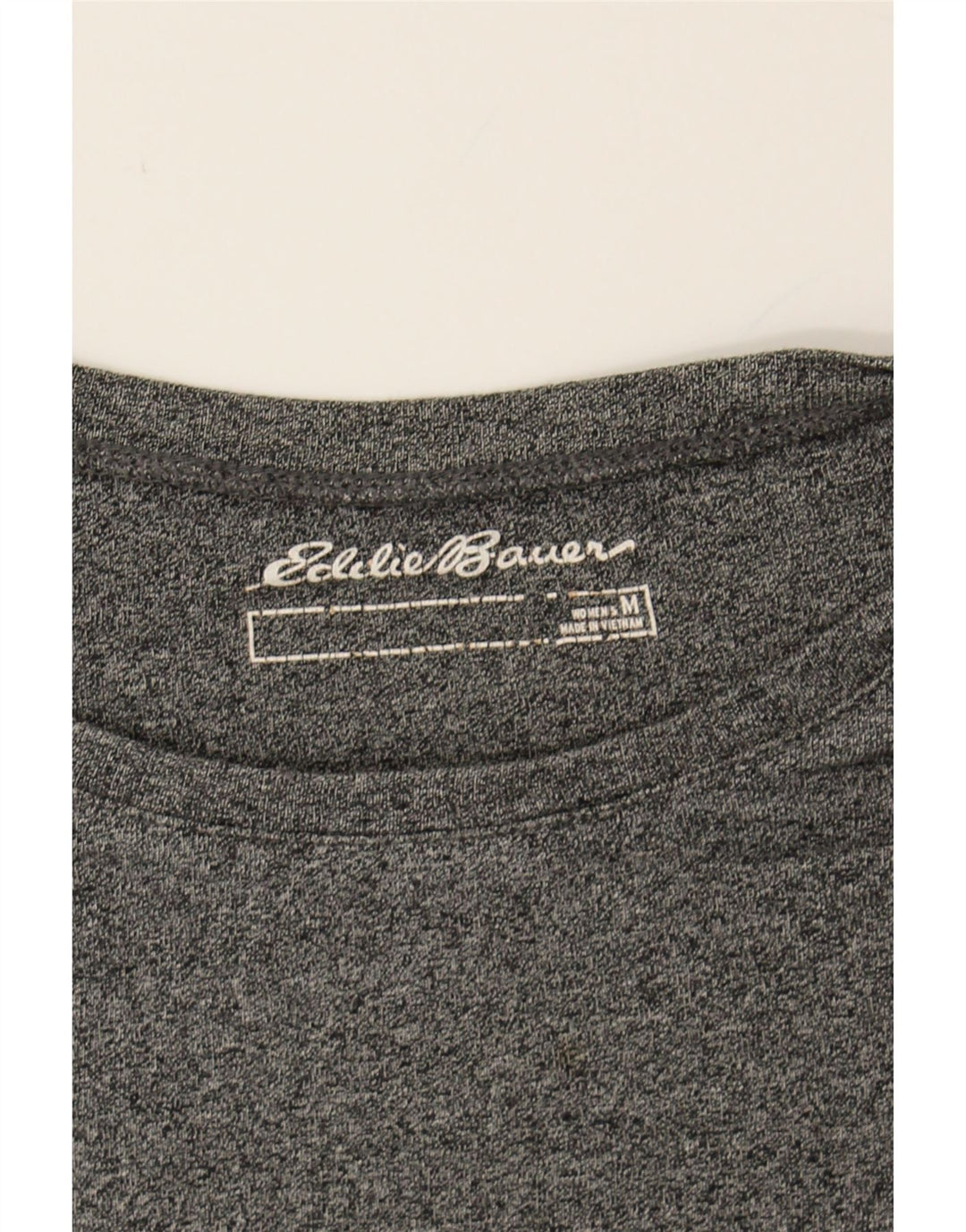 EDDIE BAUER Womens Top Long Sleeve UK 14 Medium Grey Flecked Cotton Vintage Eddie Bauer and Second-Hand Eddie Bauer from Messina Hembry 