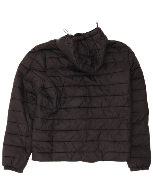 Jachetă căptușită cu glugă Superdry pentru bărbați UK 40, mare, negru, nailon