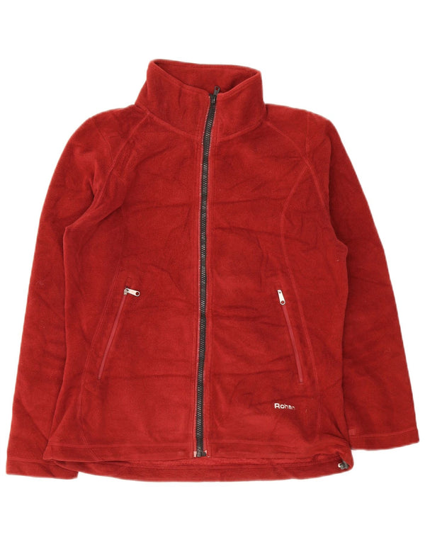 Rohan Veste polaire surdimensionnée pour femme UK 10 Petit Rouge Polyester