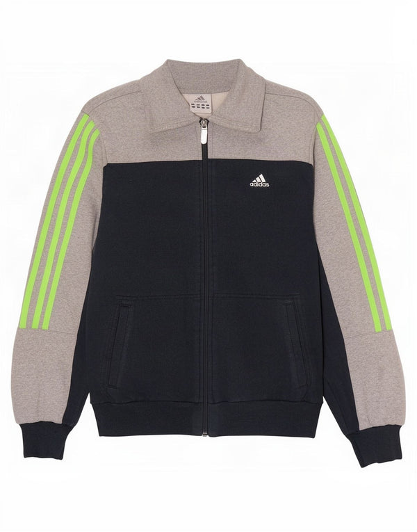 Adidas Herren-Trainingsanzug-Top-Jacke, UK 36/38, klein, Marineblau, Farbblock