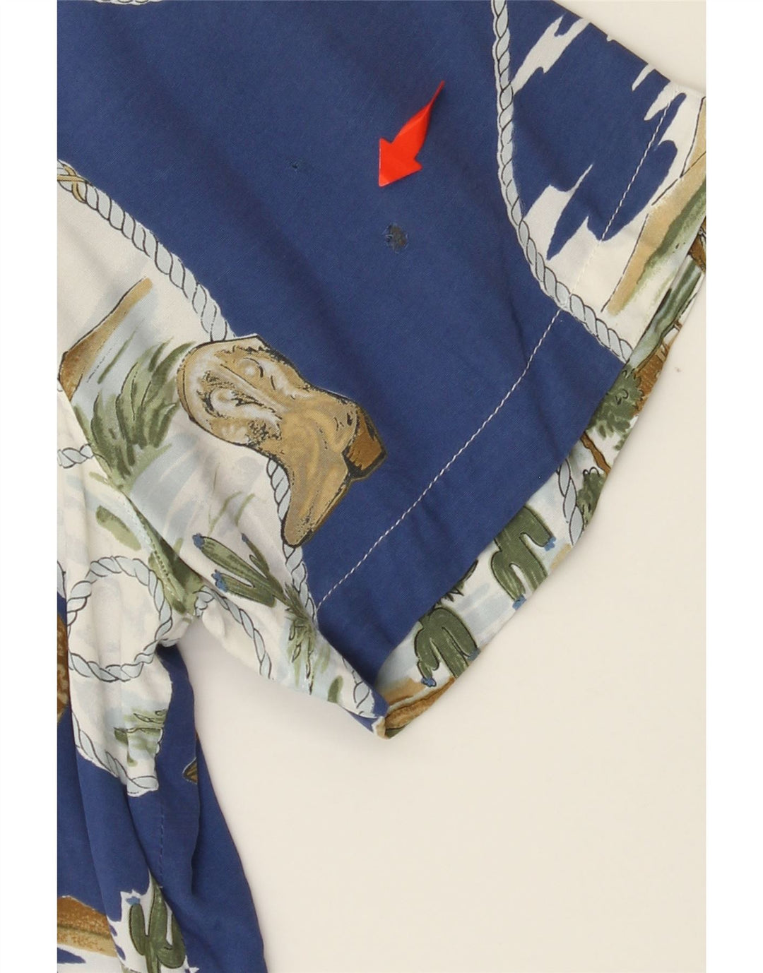 LES COPAINS Womens Abstract Pattern Shirt Dress IT 44 Medium Blue