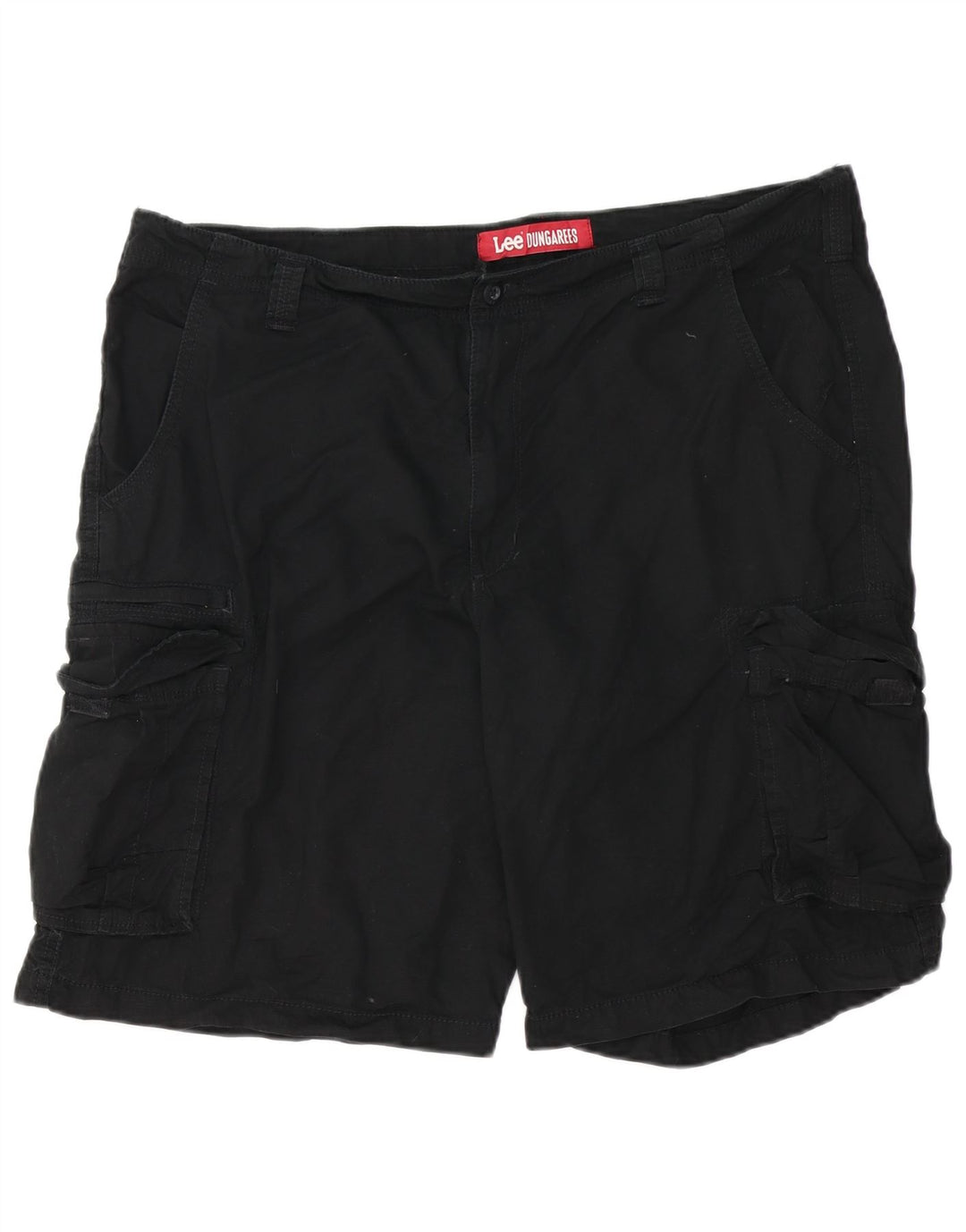 Lee Herre Dungarees Cargo Shorts W40 XL Sort Bomuld