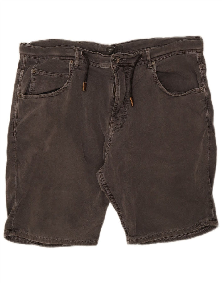 Zara Mens Denim Shorts EU 44 Large W34  Grey