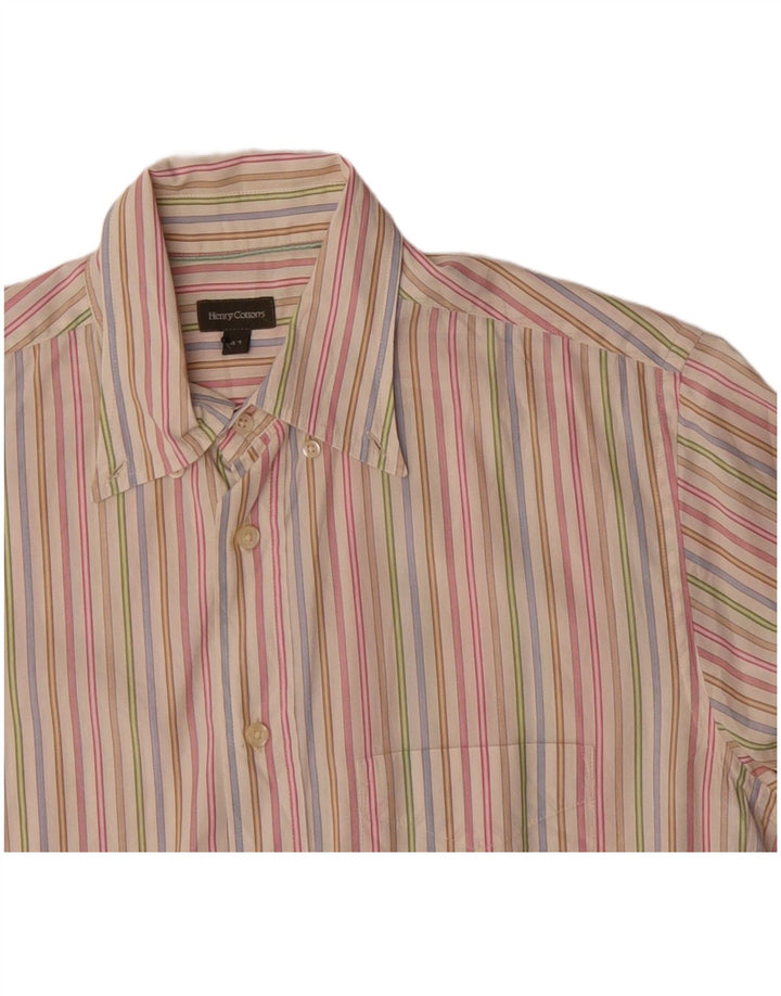 Henry Cottons Chemise Homme Taille 41 Coton Rayé Multicolore Moyen