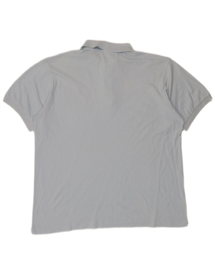 Lacoste Mens Polo Shirt Size 6 XL Blue Cotton