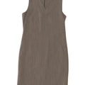 Next Robe fourreau sans manches pour femme UK 8 Small Gris Cupro