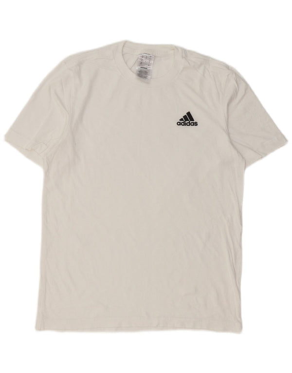 T-shirt Adidas da uomo Top XS in cotone bianco