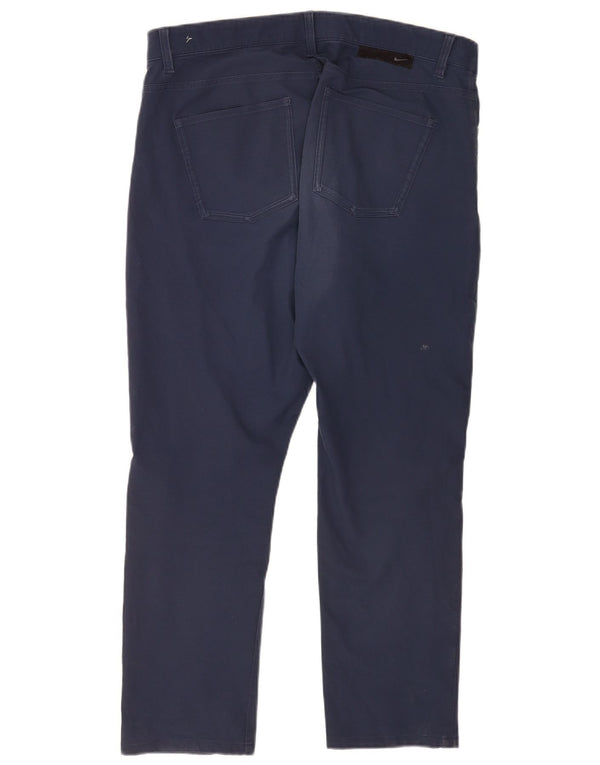 Nike Herren gerade Freizeithose W36 L27 Marineblau Polyester