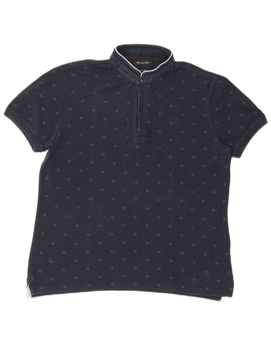 Polo Massimo Dutti Hombre Large Azul Marino Moteado