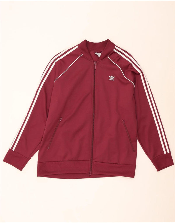 Adidas Veste de survêtement pour femme UK 28/30 3XL Bordeaux Coton