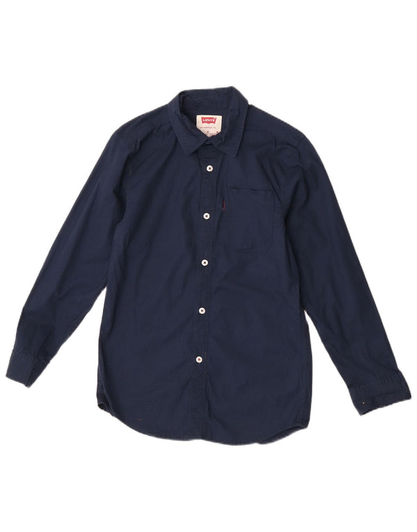 Levi's Boys Shirt 10-11 Years Medium Navy Blue Cotton