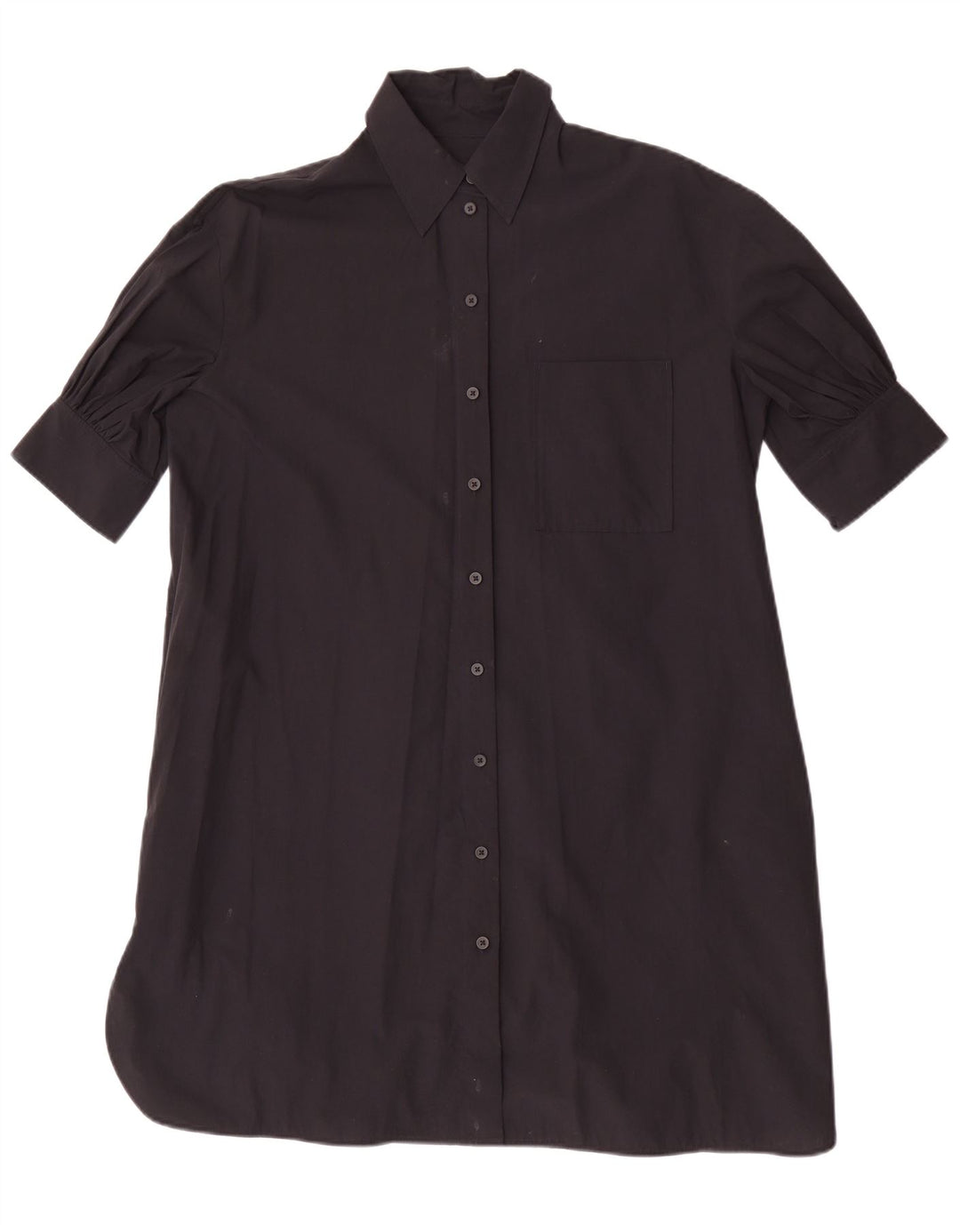 Cos Womens Oversized Shift Dress EU 32 2XS Black Cotton