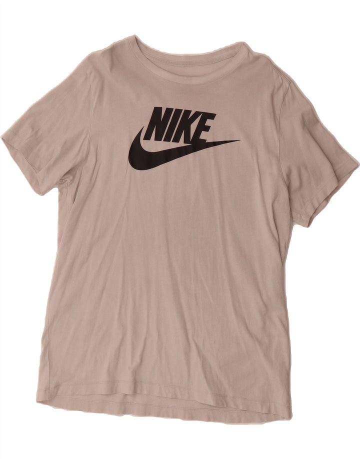 NIKE Mens Graphic T-Shirt Top XL Grey Cotton Vintage Nike and Second-Hand Nike from Messina Hembry 