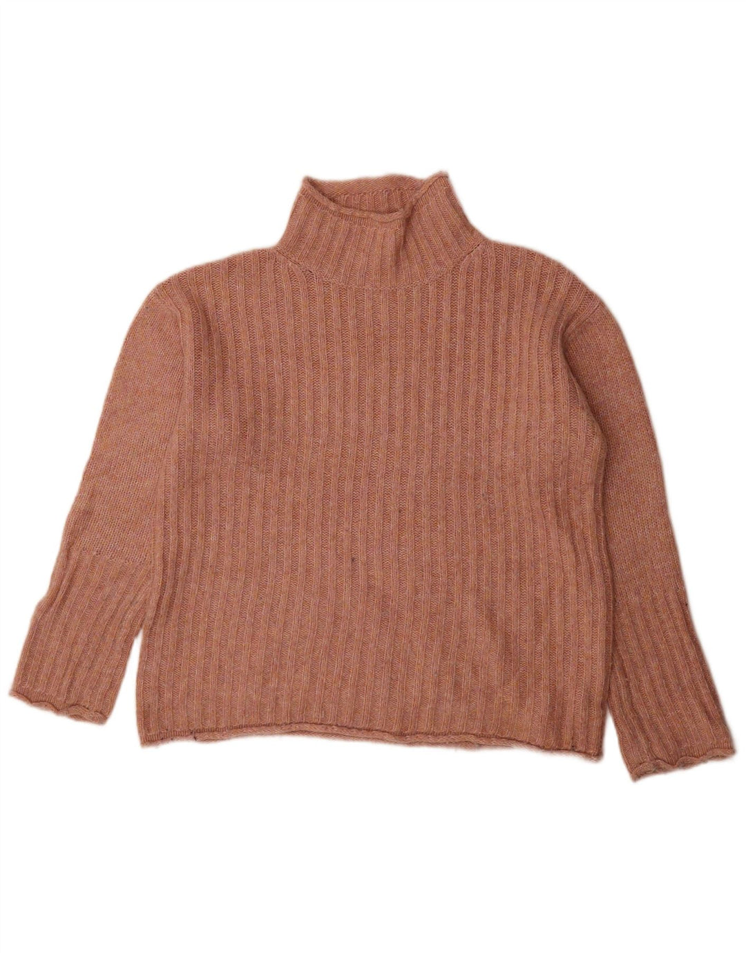 Marks & Spencer Womens Turtle Neck Jumper Sweater UK 10 Small Pink